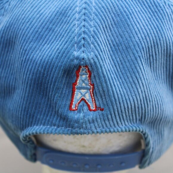 Houston Oilers Hat (VTG) - Corduroy Block Script - Adult Snapback - Picture 6 of 9